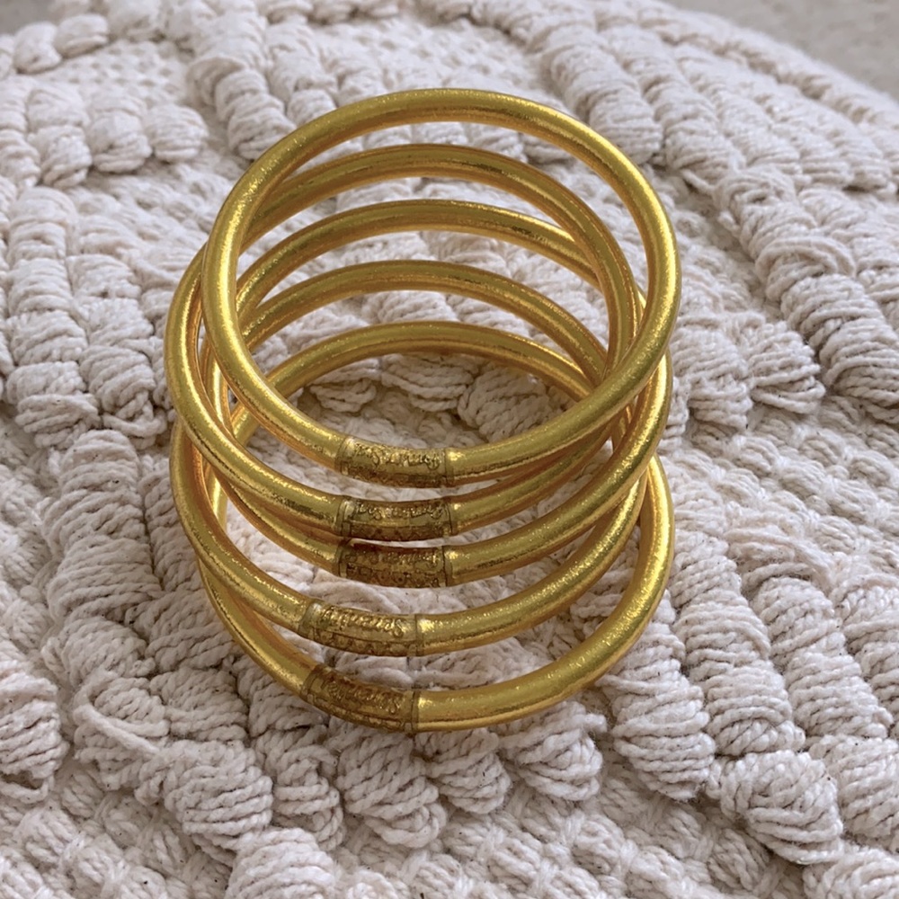 BuDhaGirl Gold Bangles set of 5